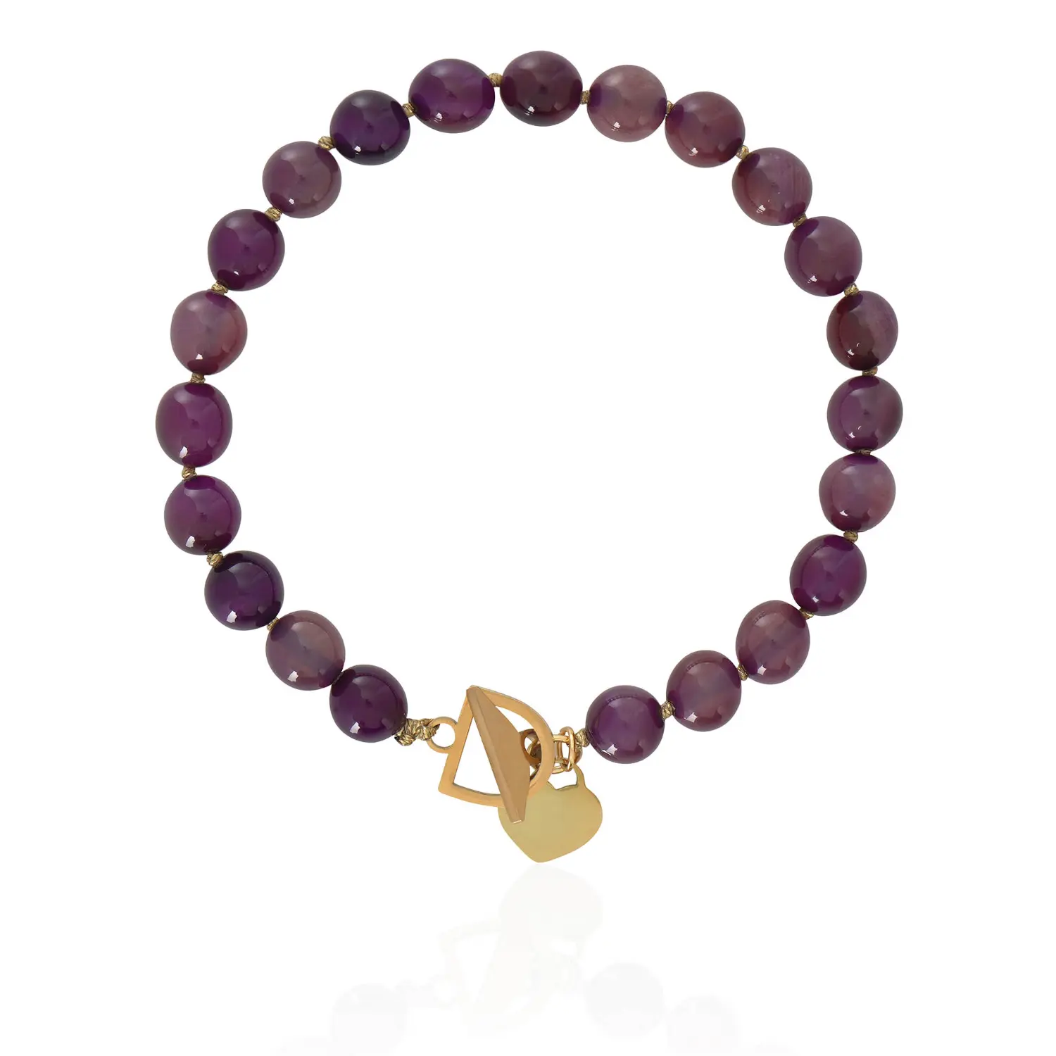 eki-purple-1 Extra small EKI κολιέ με ημιπολύτιμους λίθους μωβ - Image 1